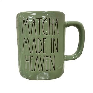 New RAE DUNN Artisan Collection LL "MATCHA MADE IN HEAVEN" Green Mug By Magenta
